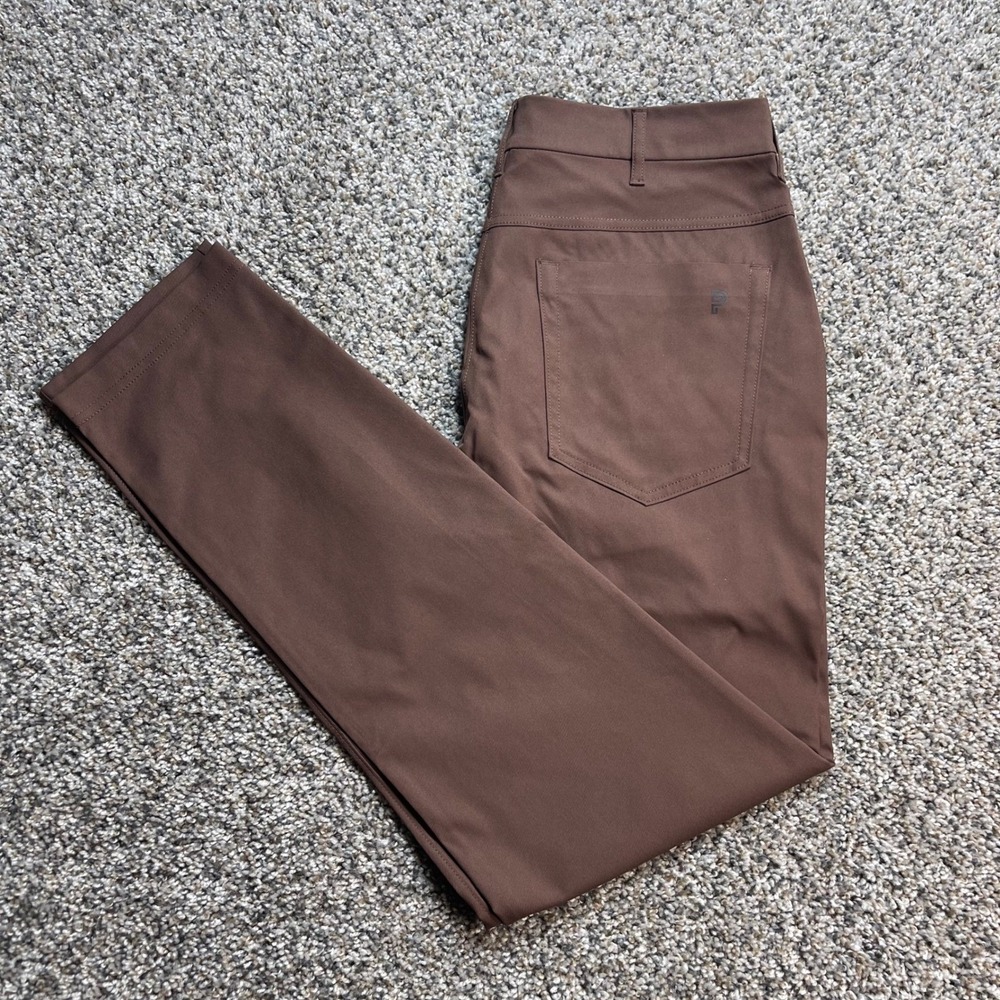 Public Rec Workday Men's 30x30 Pants Brown Performance Tapered Trousers Chino